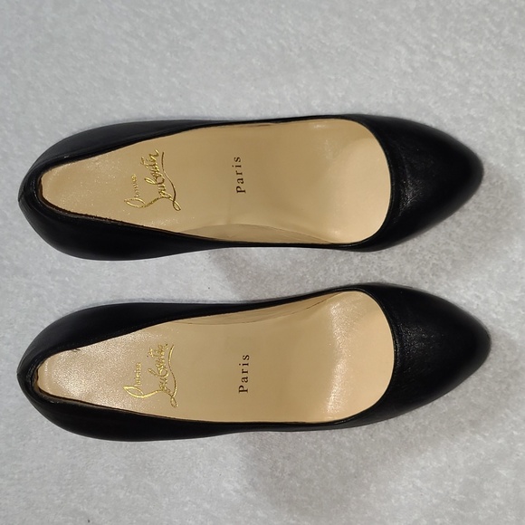 Christian Louboutin Black Nappa Leather Miss Clichy Pumps Size 38 - Picture 2 of 13